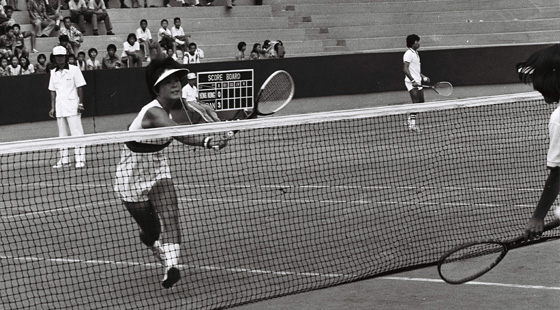Archiwalne zdjęcie z soft tenisa, rok 1972